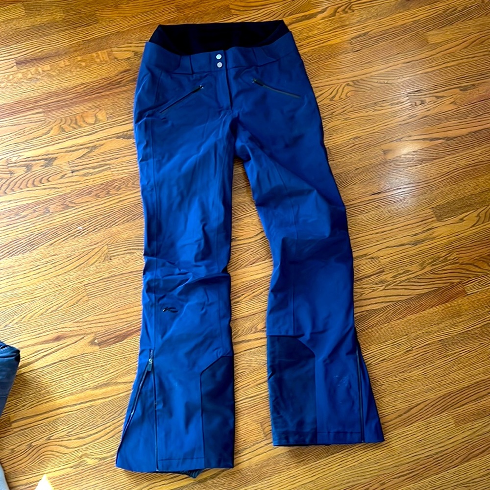 Kjus navy ski pants size small Swiss size 6